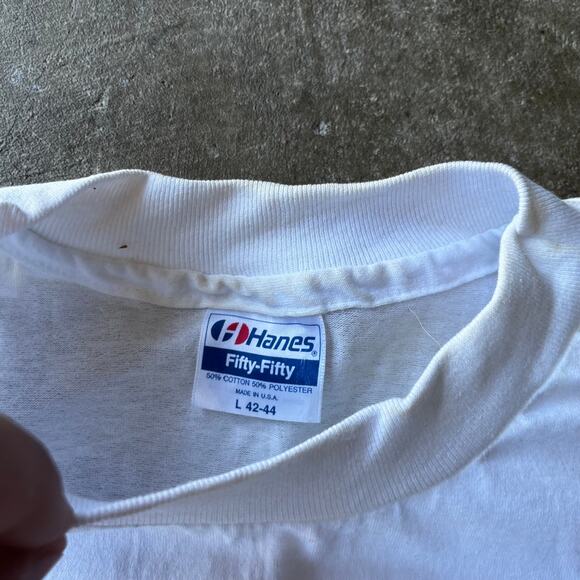 VINTAGE ANTI BARBARA ROBERTS OREGON GOVERNOR POLITICAL SHIRT LARGE 90S WHITE - Picture 5 of 6